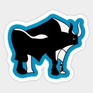 Bull Drawing Sticker